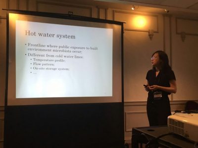Pan Ji presenting at the AEESP conference in Ann Arbor, MI